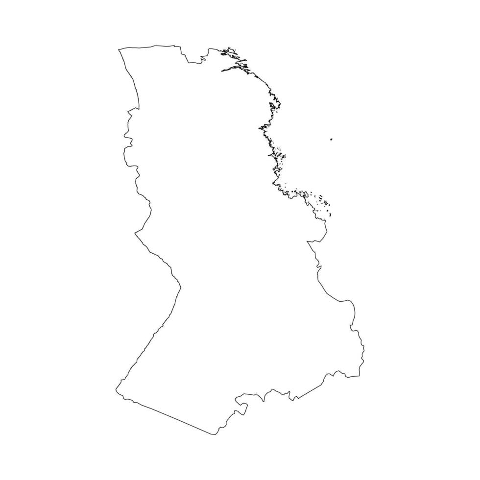 Karelia outline map vector