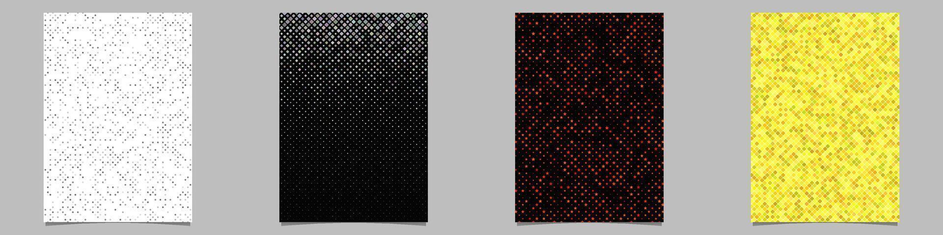 Abstract geometrical page background collection vector