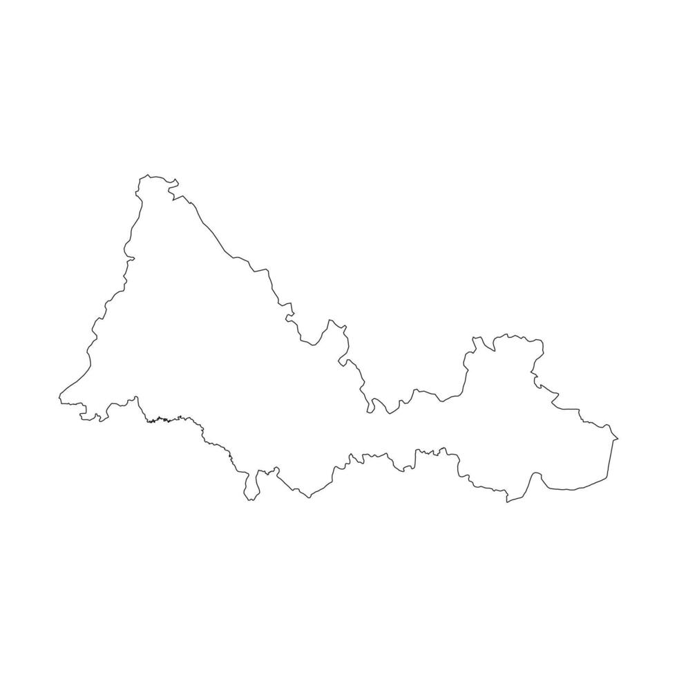 Orenburg outline map vector