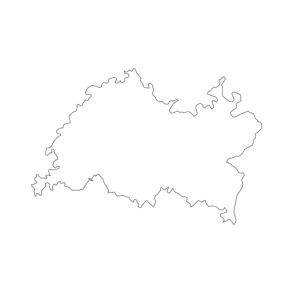 Tatarstan outline map vector