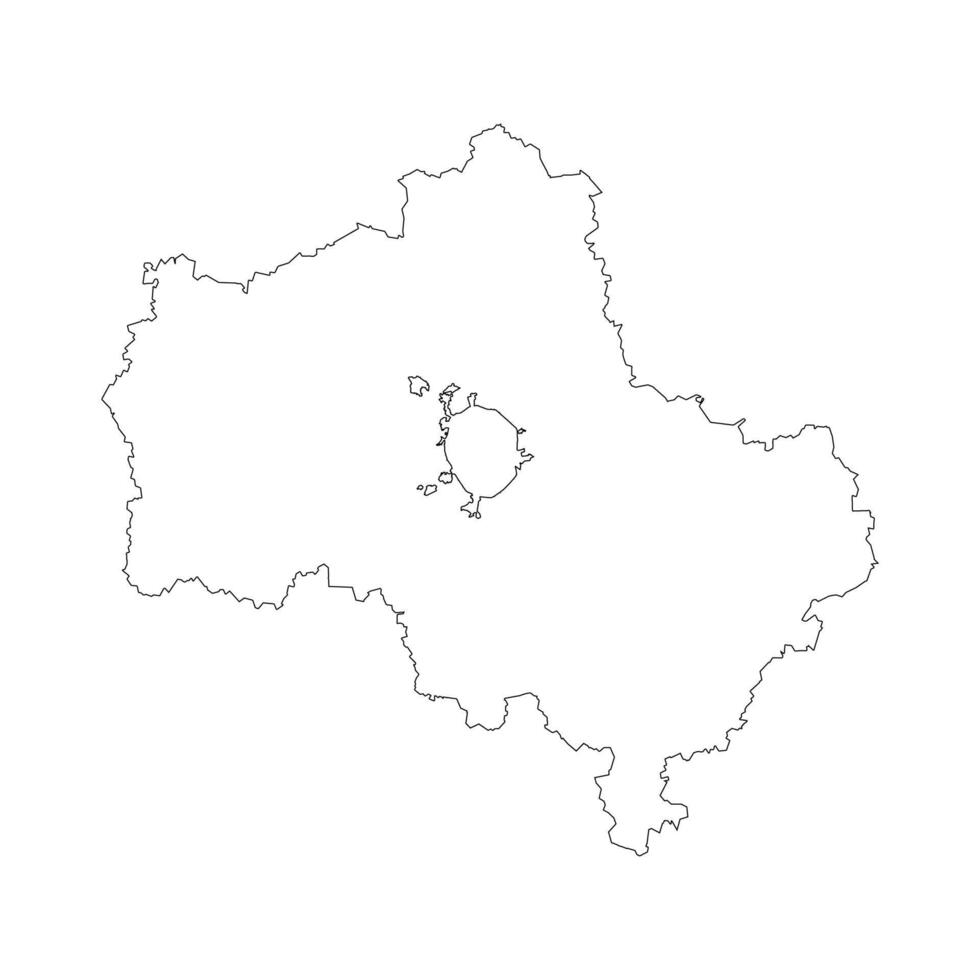 Moskva outline map vector