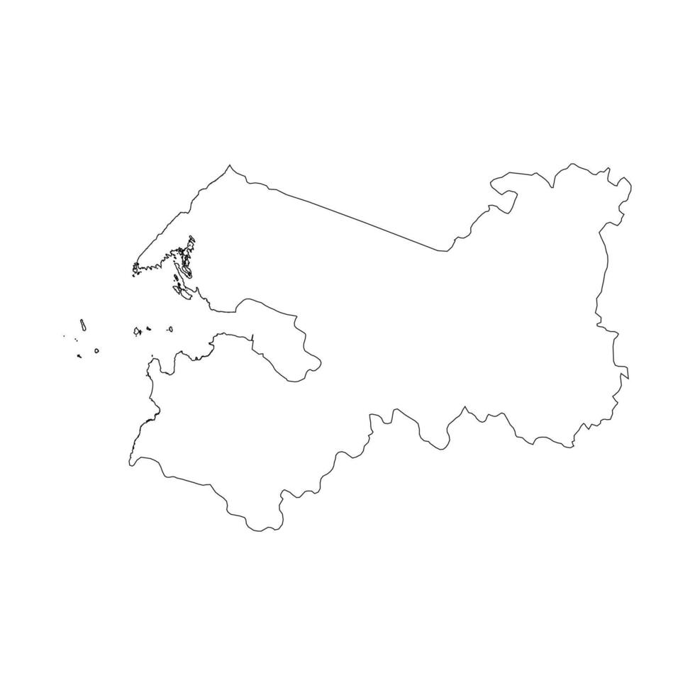 Leningrad outline map vector