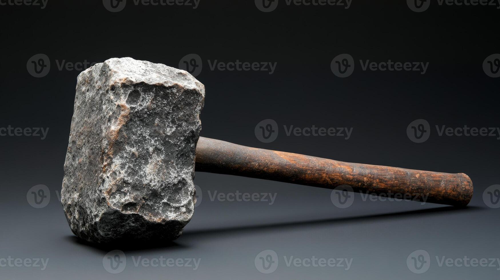 Ancient Stone Hammer. A Powerful Relic of the Past photo