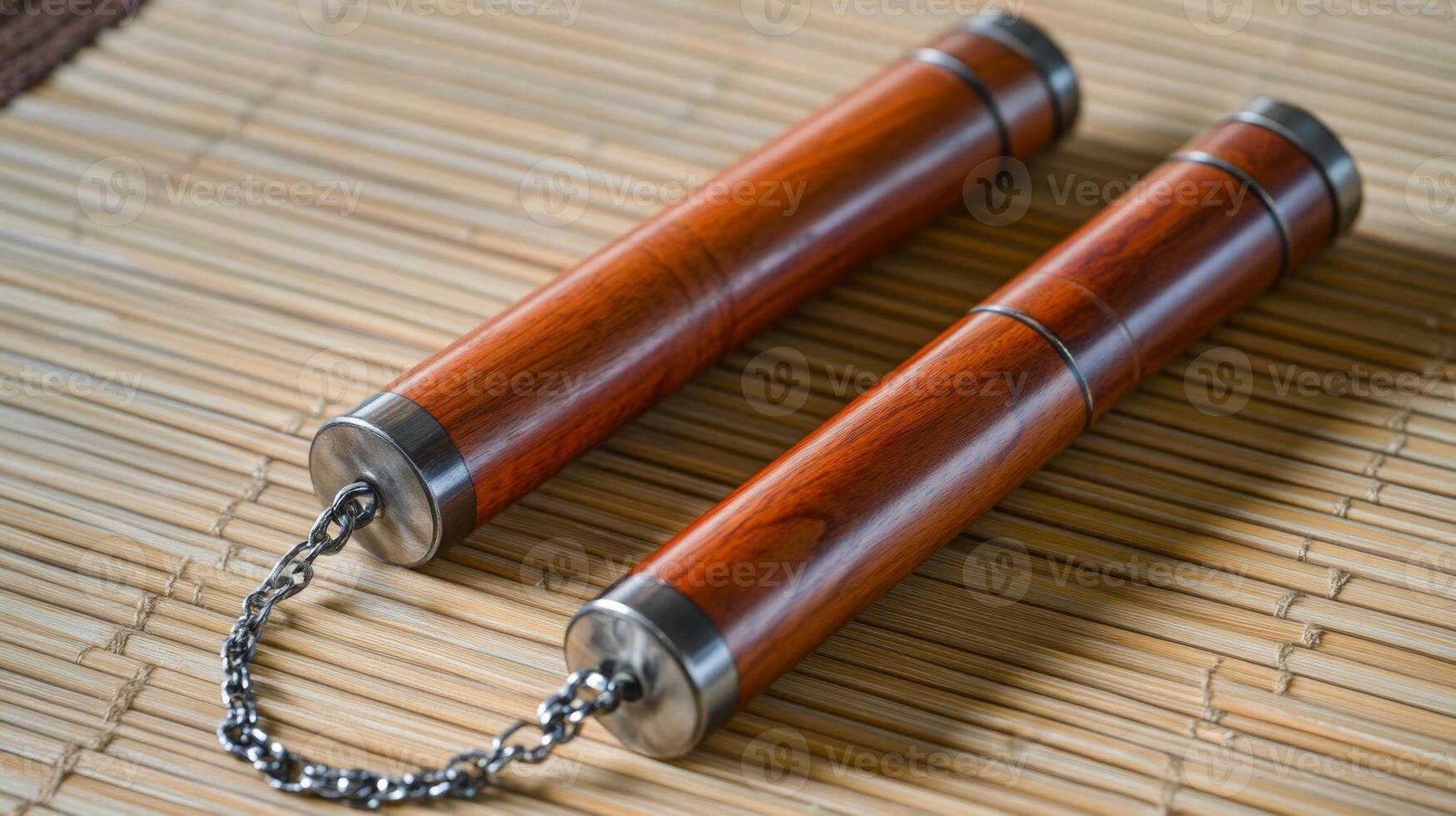 Pair of Wooden Training Tools for Martial Arts photo