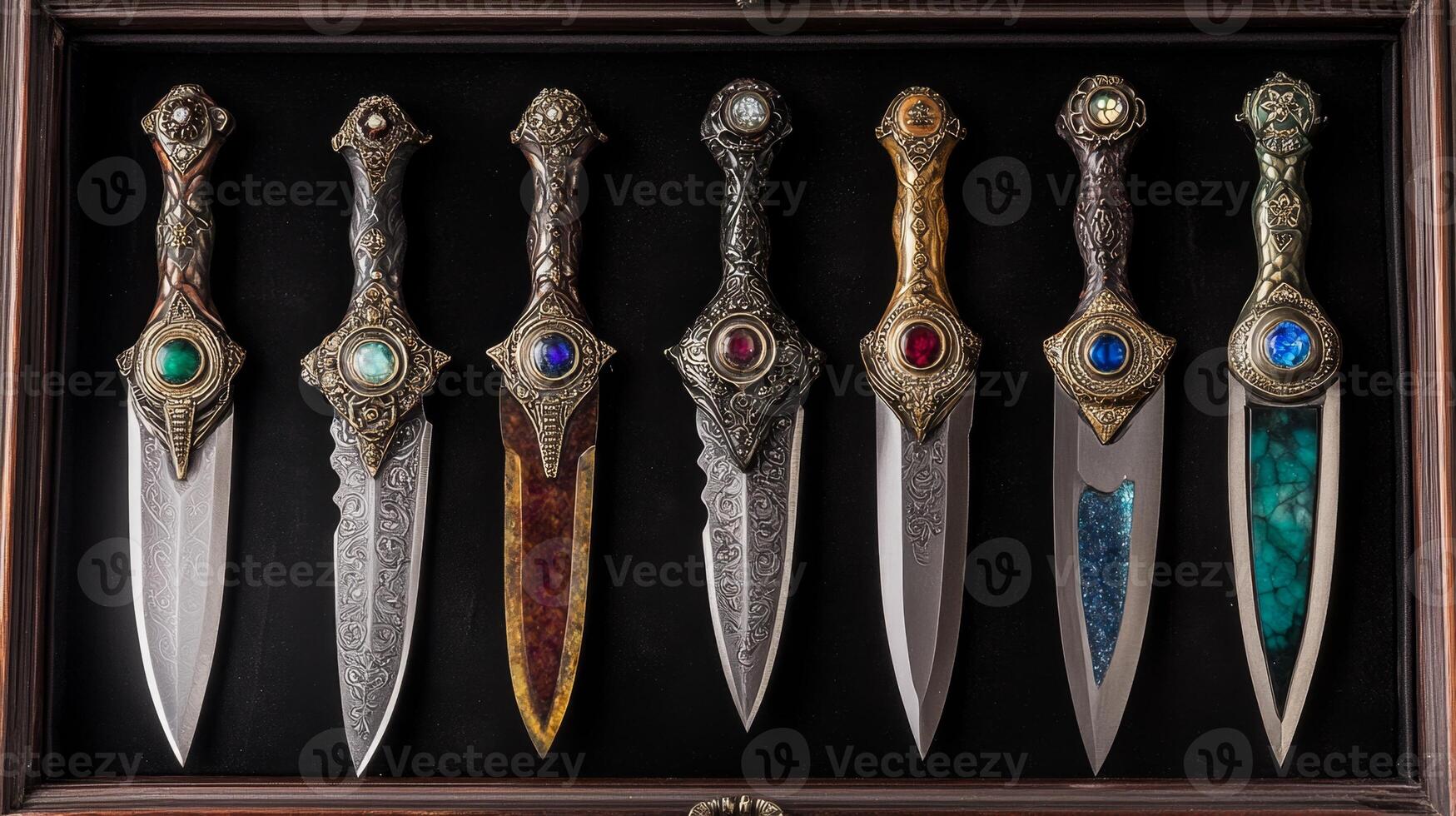 Exquisite Hand-Crafted Daggers with Gemstones photo