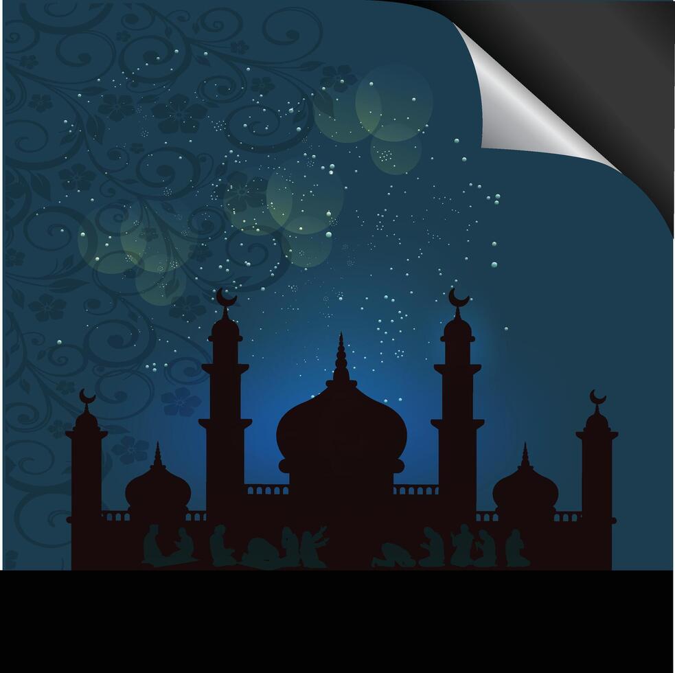 Islamic Mosque Ramadan Background vector