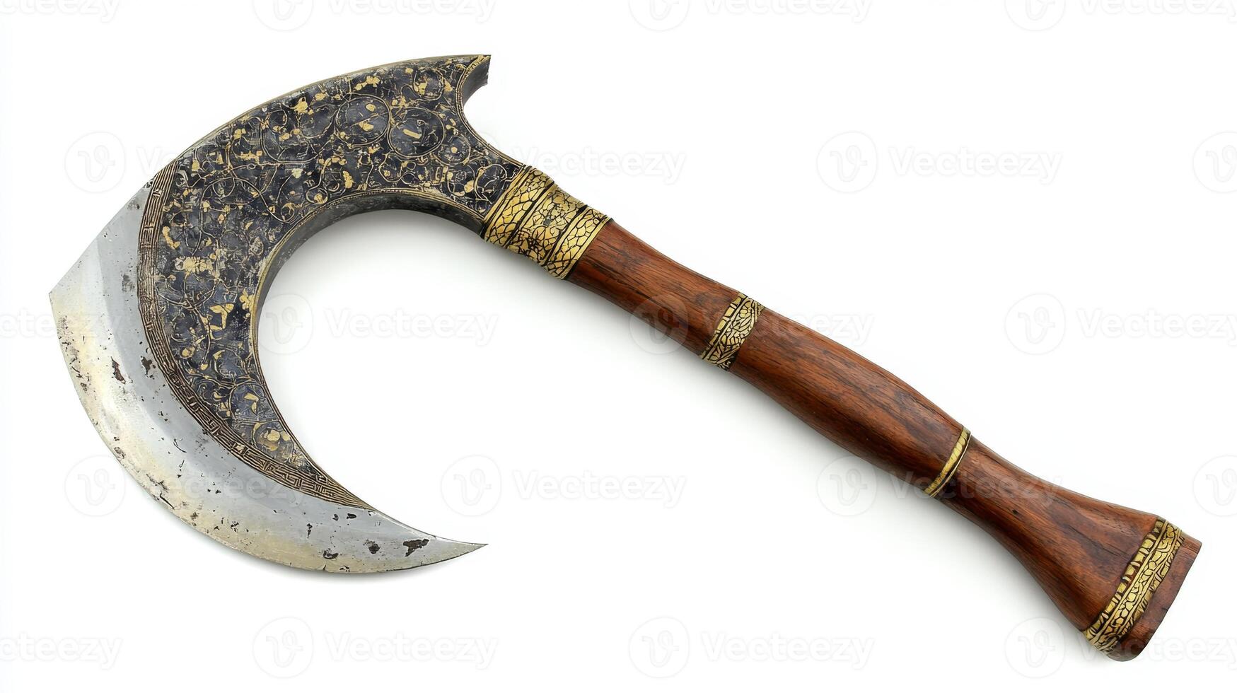 Ornate Antique Decorative Axe - Historical Weapon photo