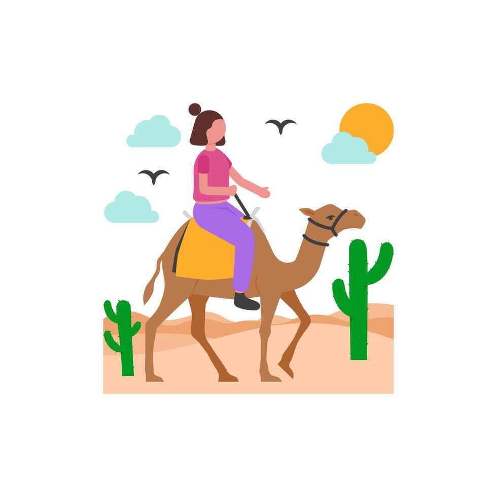 Desert Exploration Illustration vector