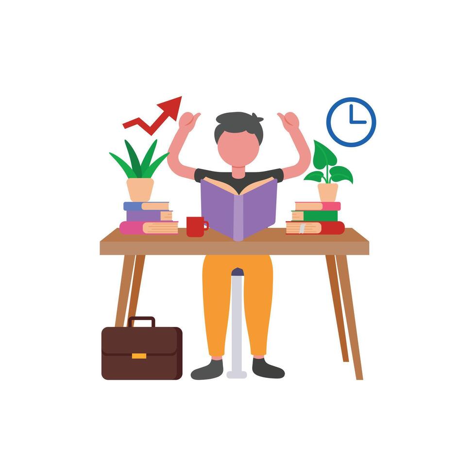 Personal Development Flat Illustration vector