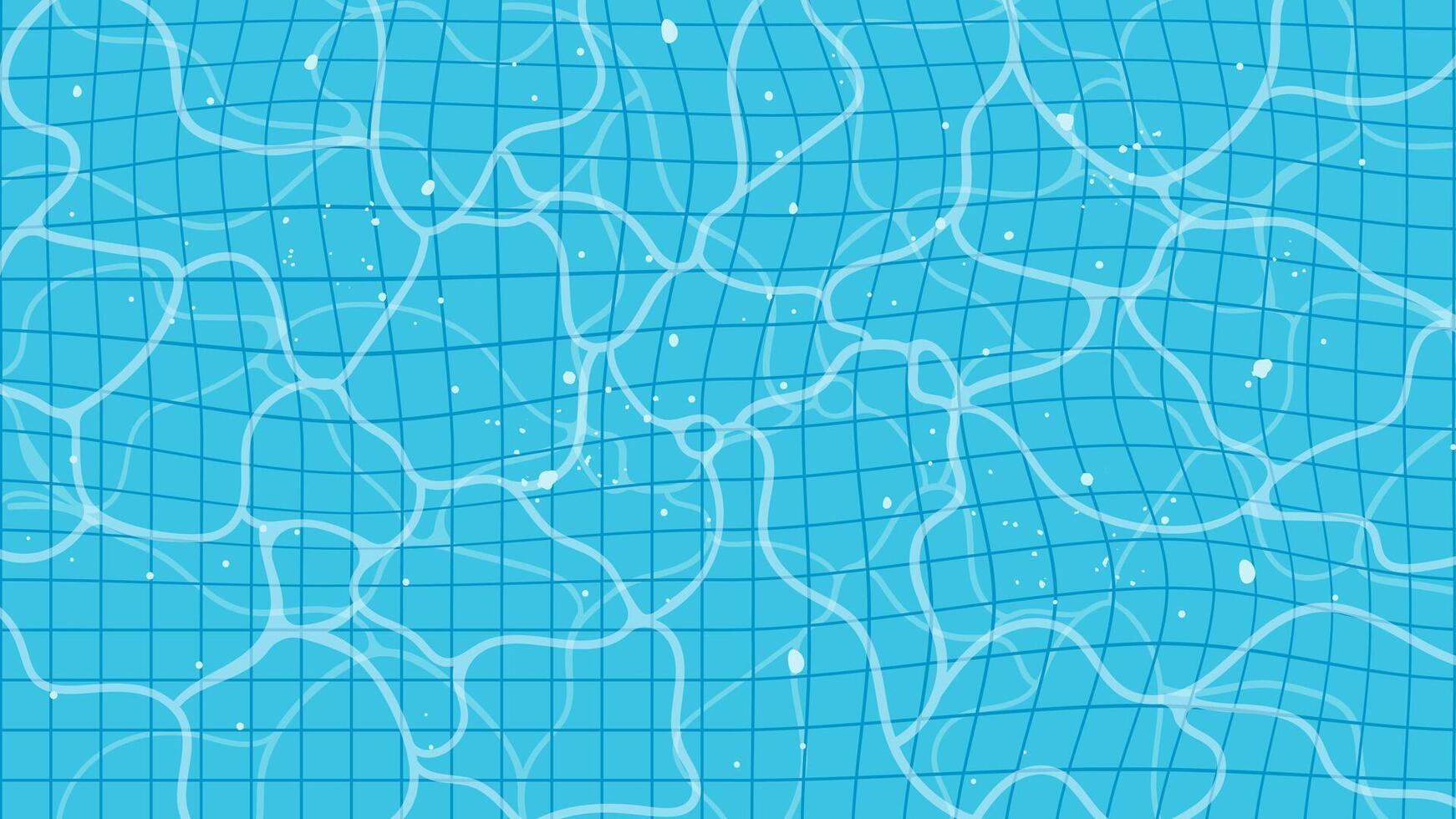 Bright blue swimming pool refreshing water background with copy space vector