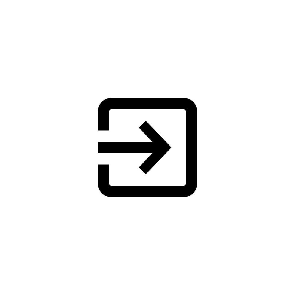 Entrance icon design vector
