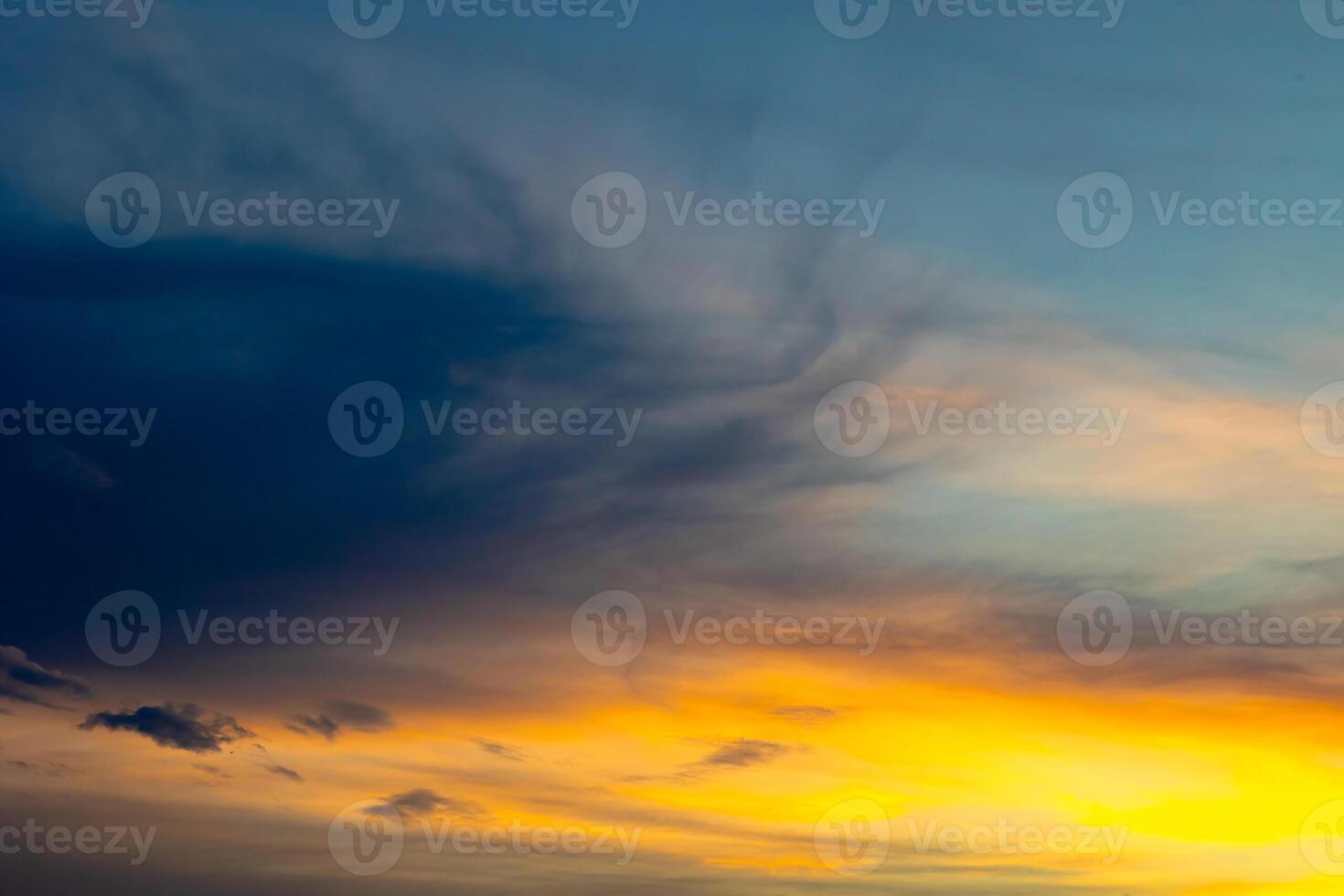 Hazy sky view at sunset. Air pollution concept photo. photo