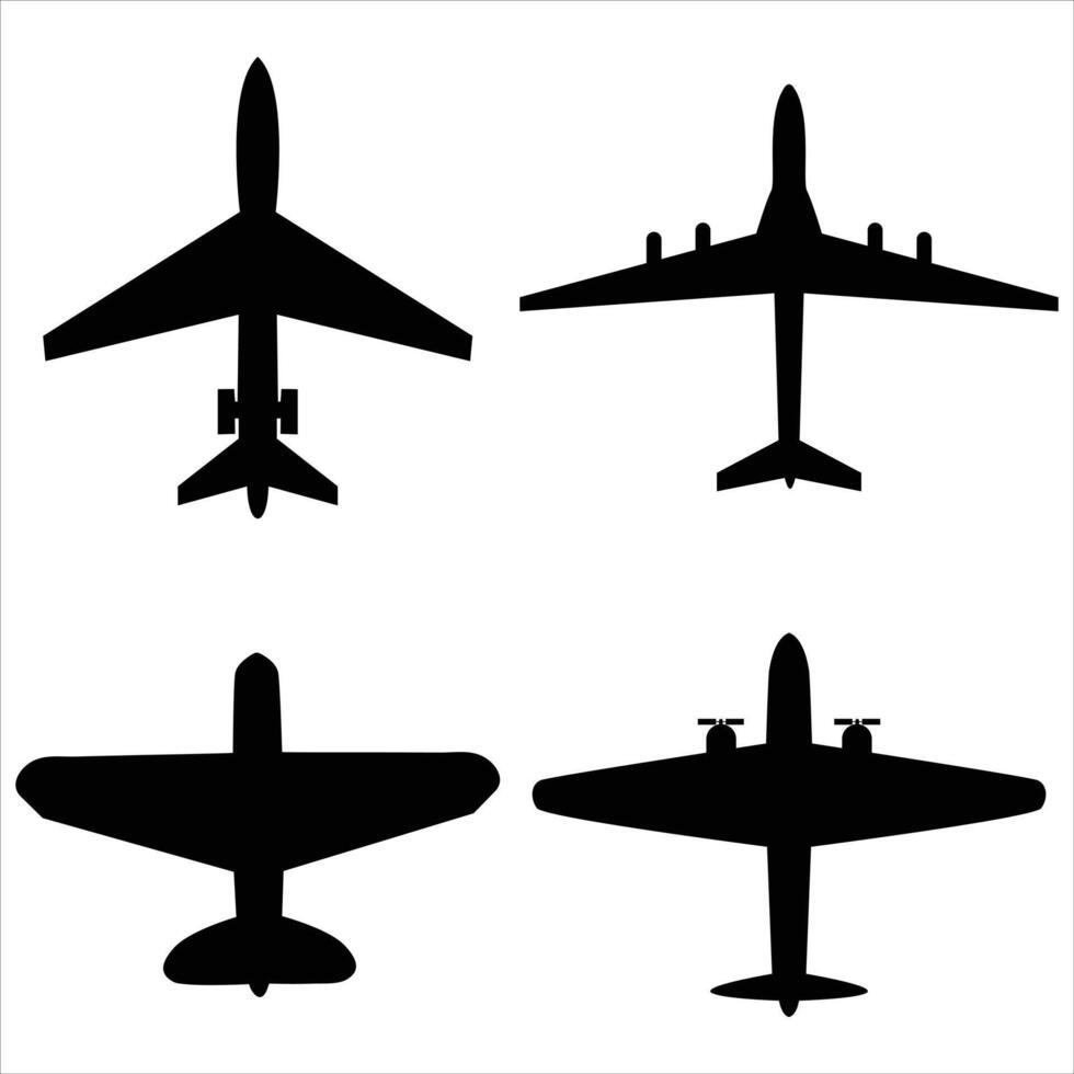 Airplane icon. plane icon set illustration vector