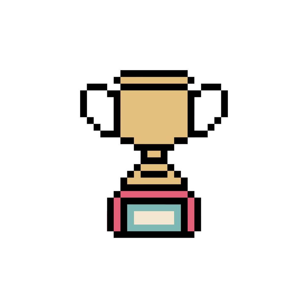 golden cup element vector