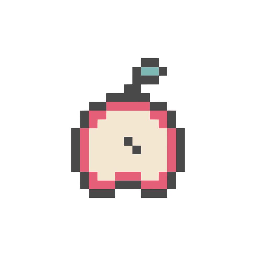 red apple for eating vector