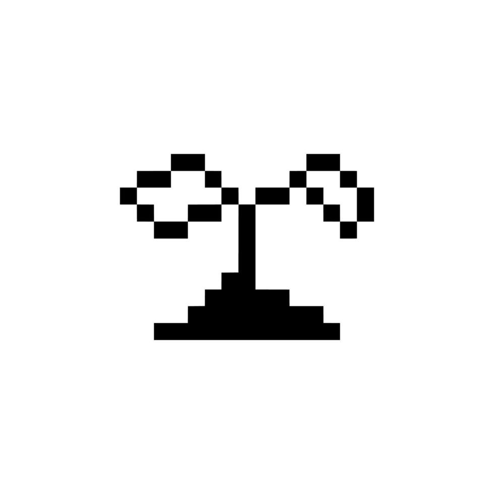 Sprout with retro outline vector