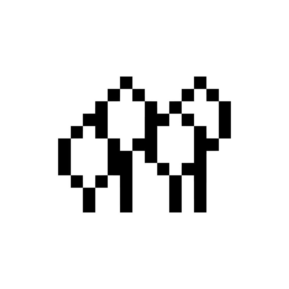 Cartoon bud pixel artwork vector