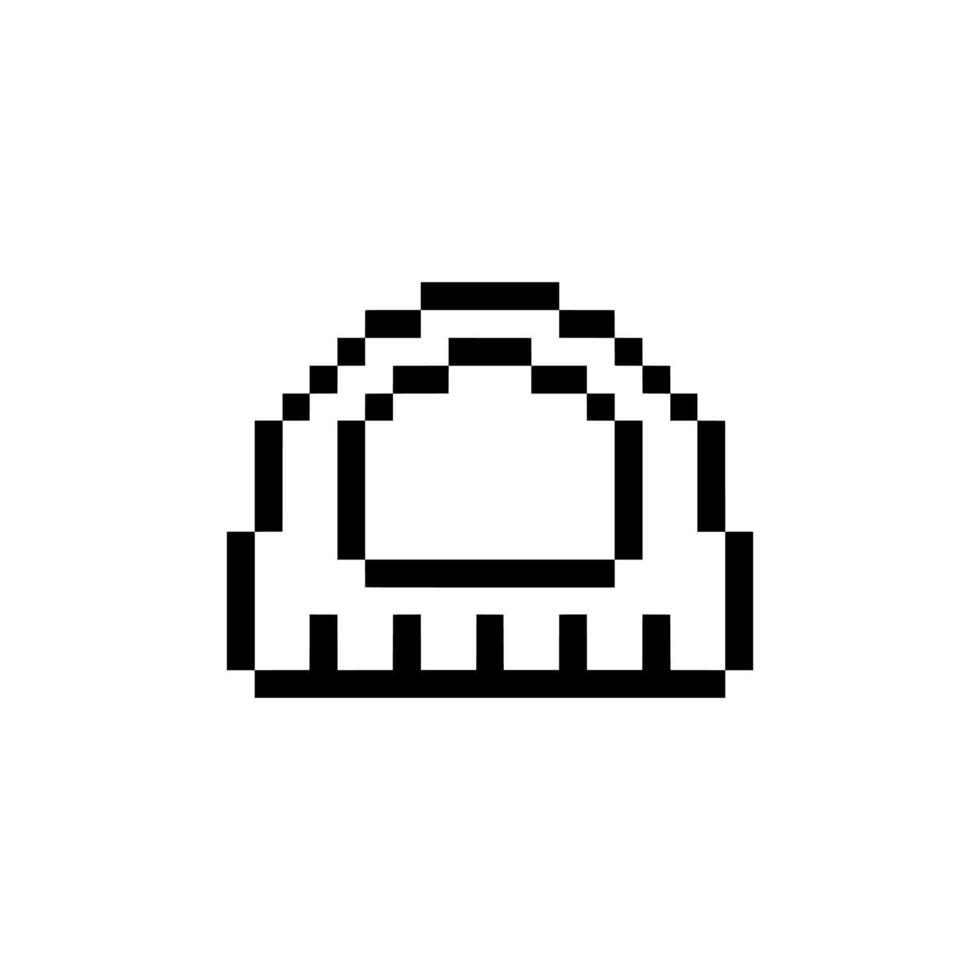 half circle ruler vector