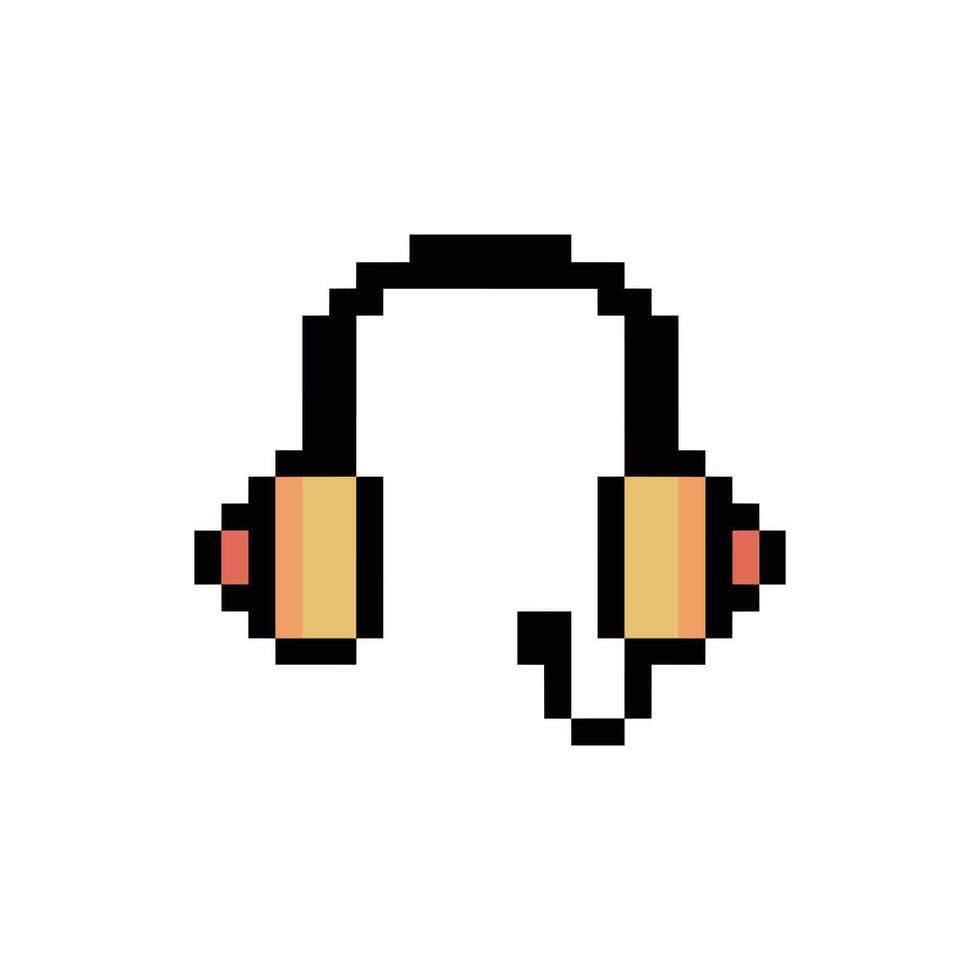 headphone retro device vector