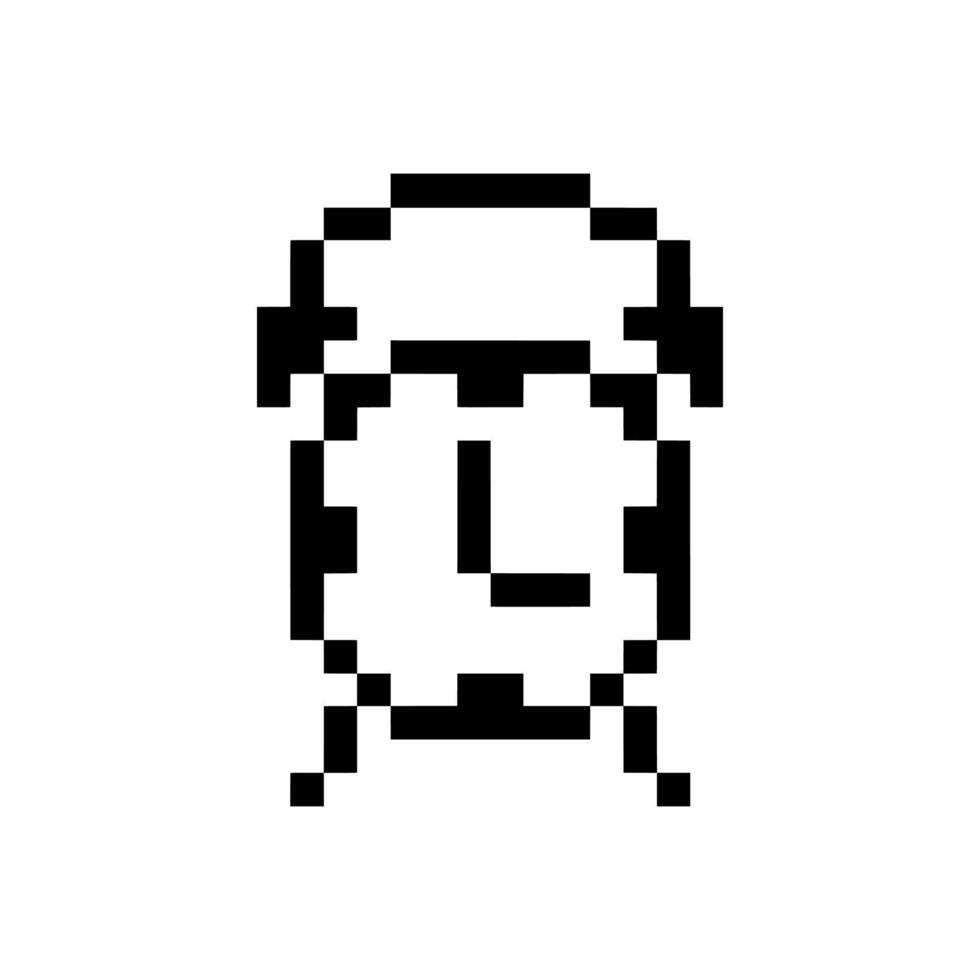 alarm outline retro vector