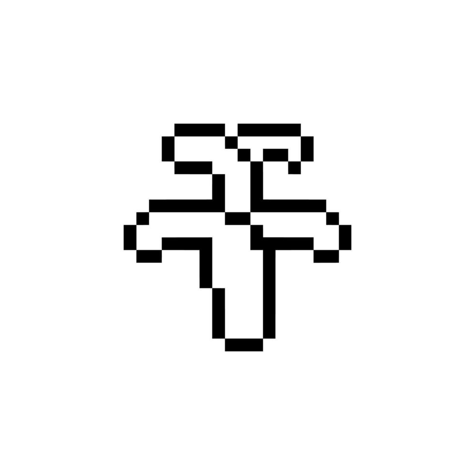 8-bit bud retro style vector
