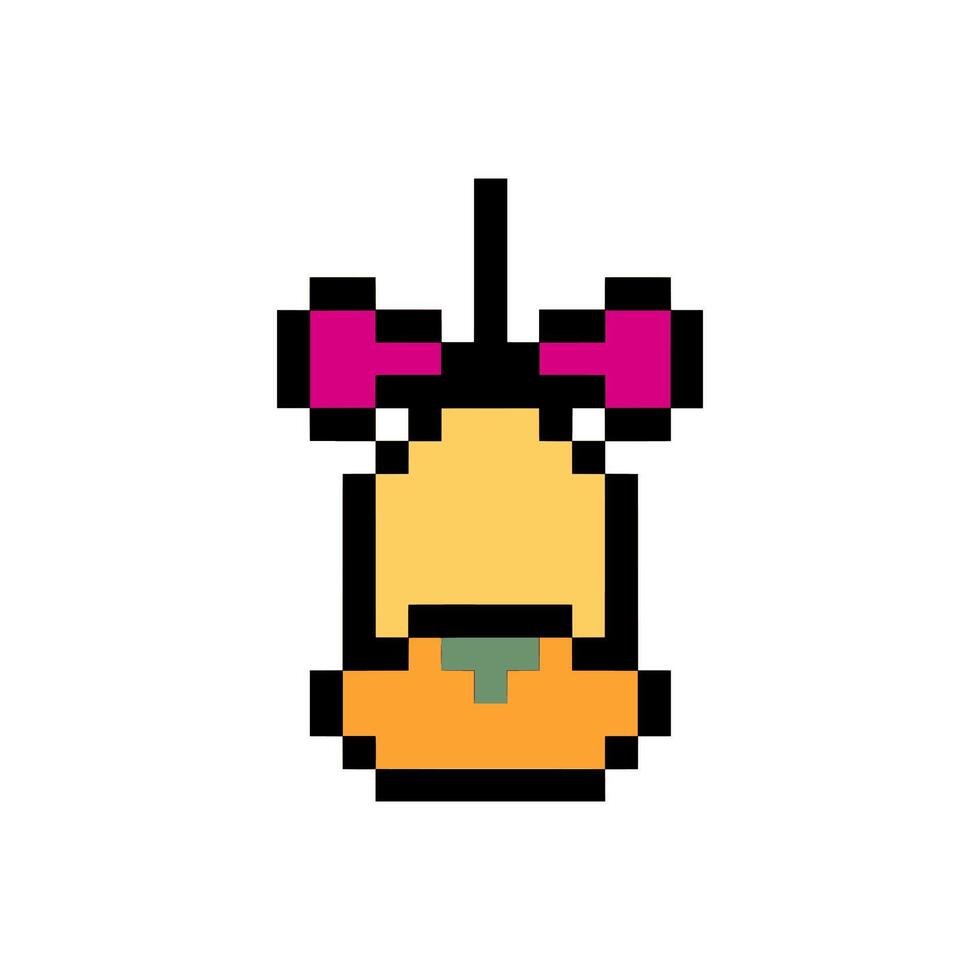 bell with ribbon vector