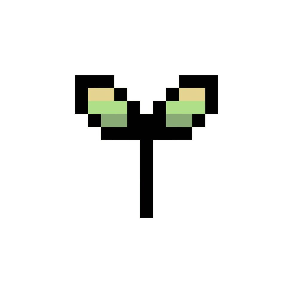 Pixelated sproutling retro artwork vector