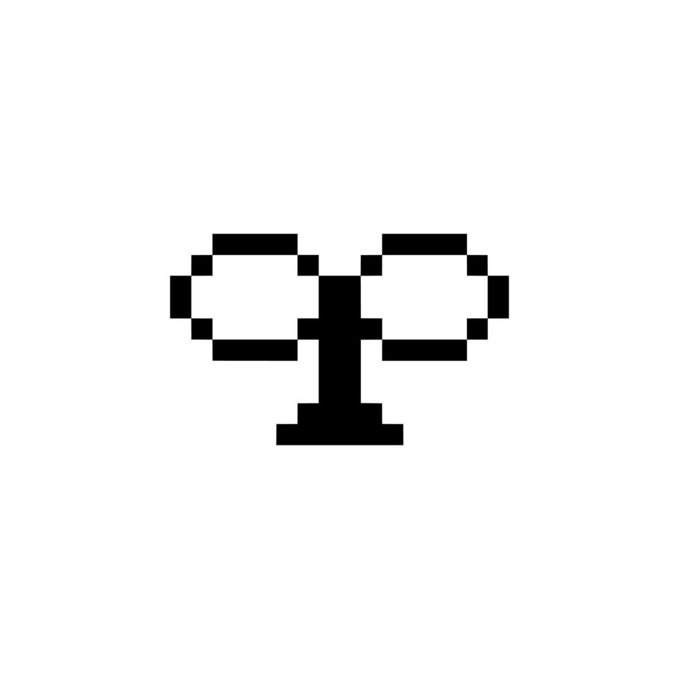 simple sprout pixel art vector