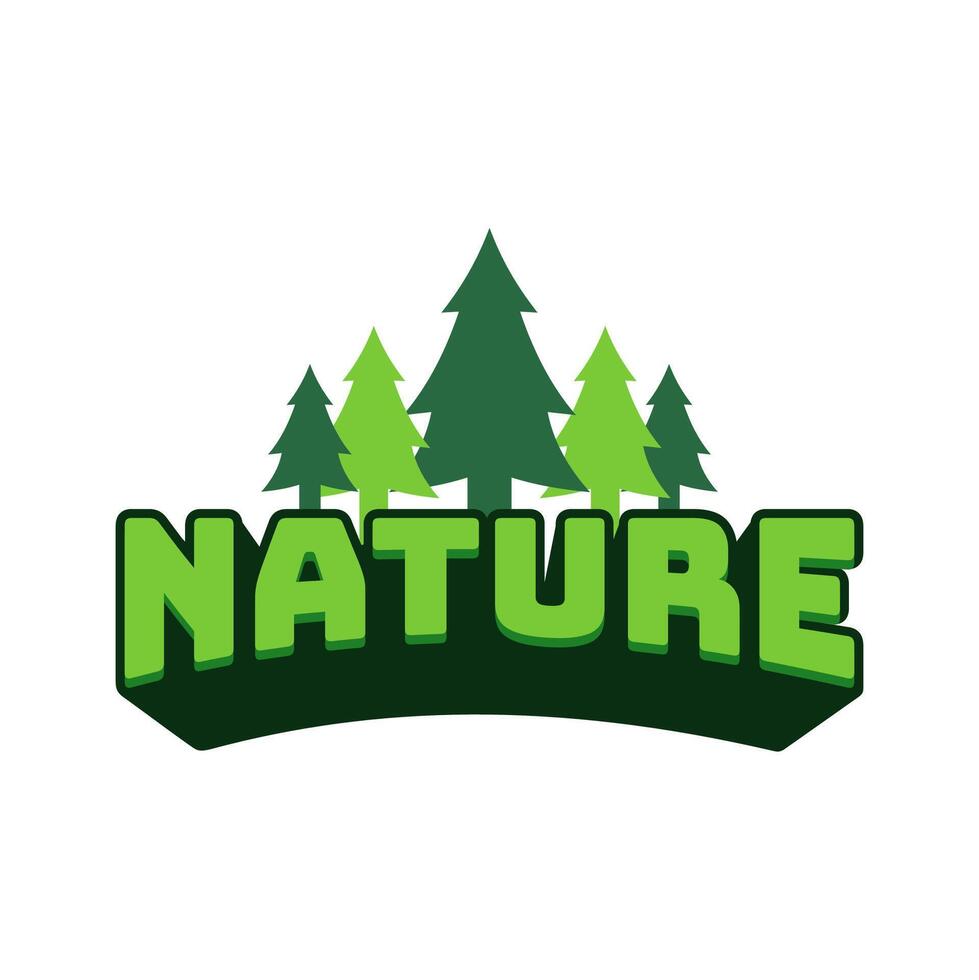 Natural symbols with the concept of plants and vegetation vector