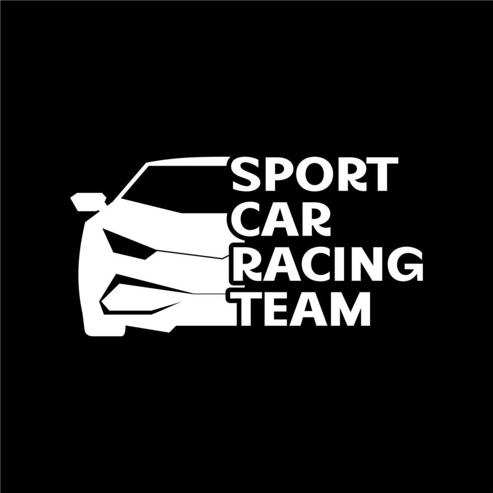 Sport car racing team logo for community vector