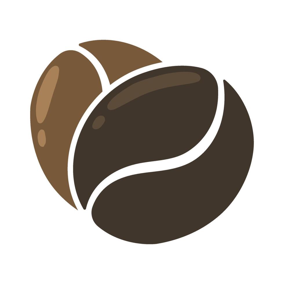 Coffee beans logo vector