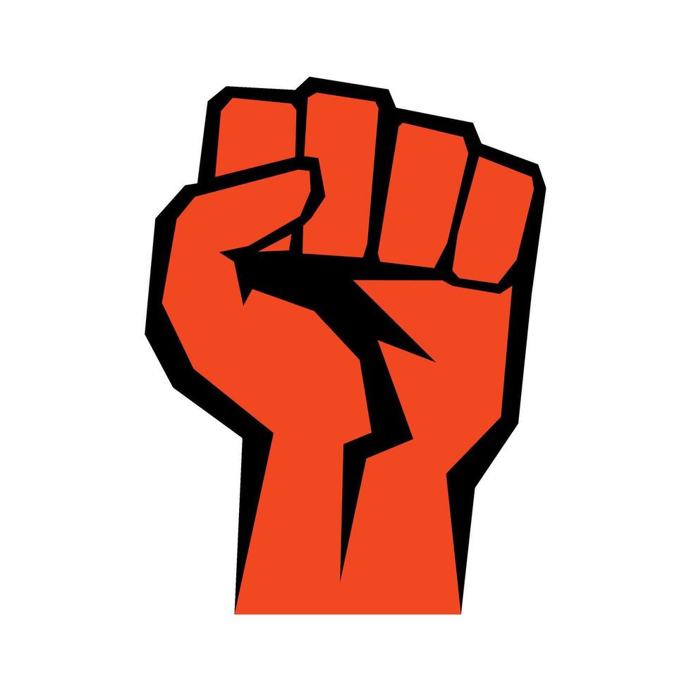 Fist raised illustration vector