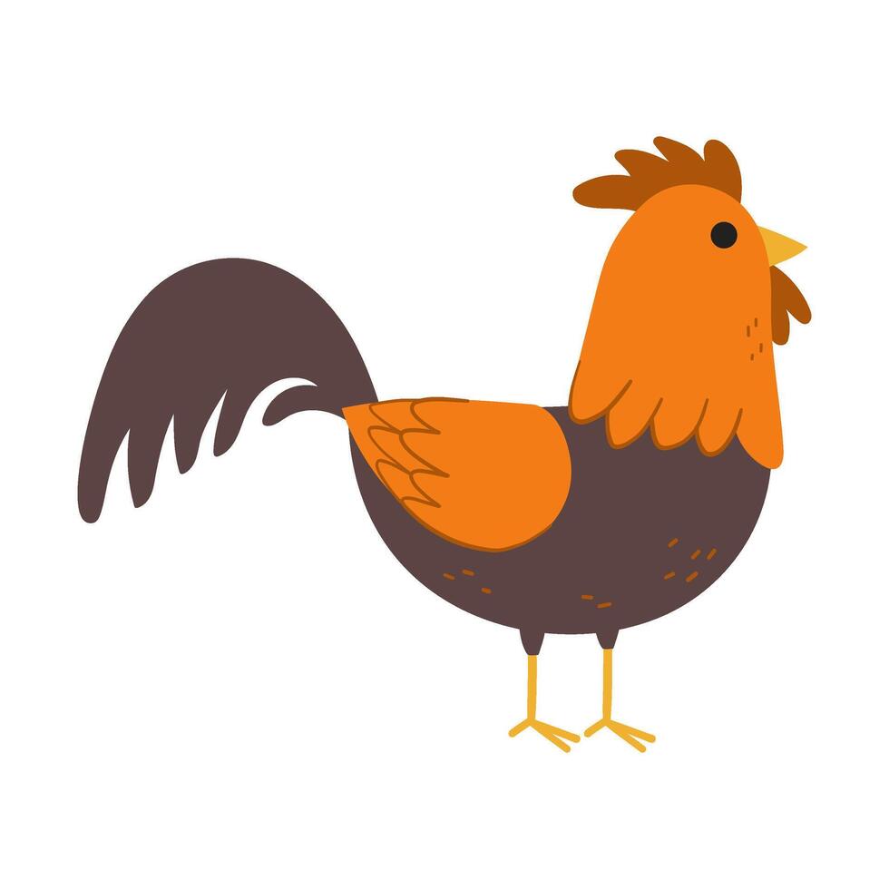 Chicken farm illustration vector