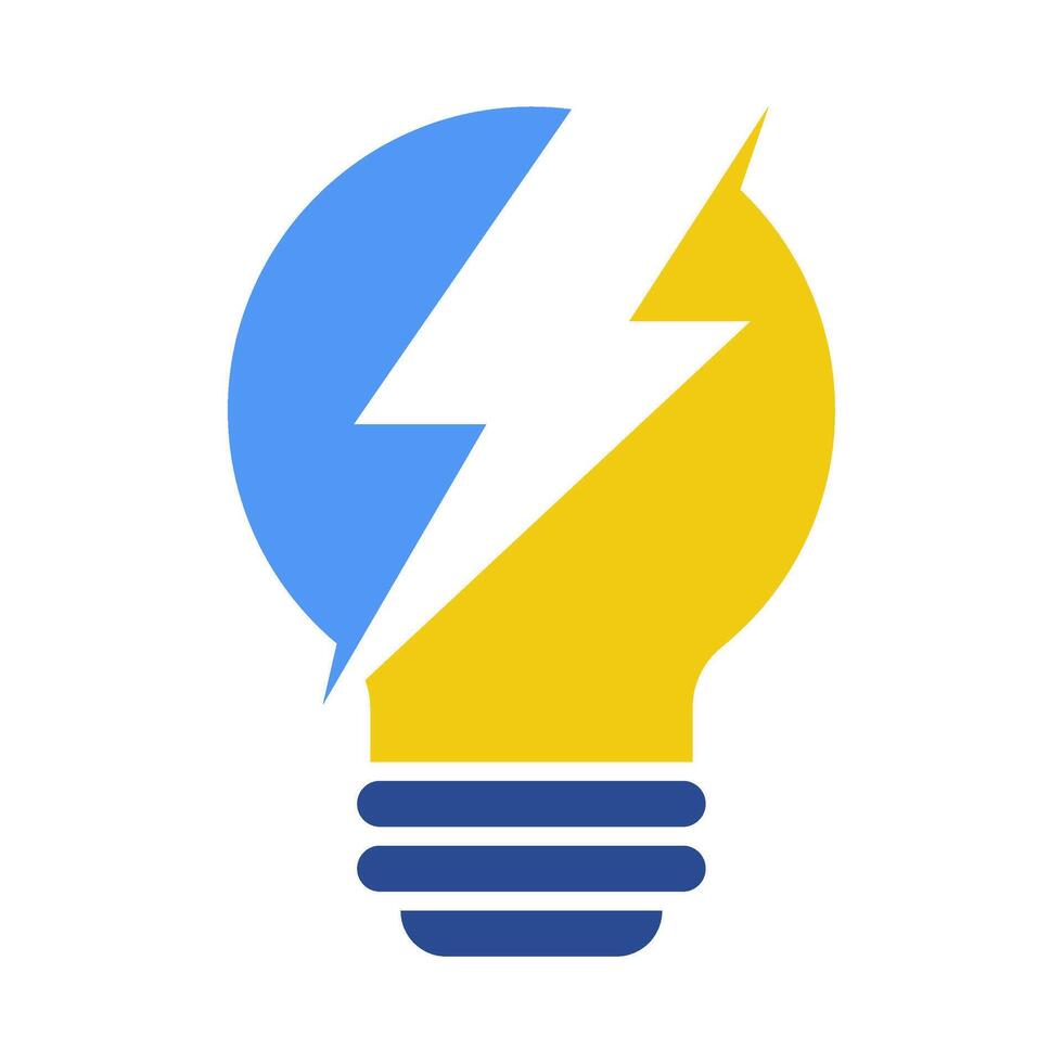 Electricity light logo vector