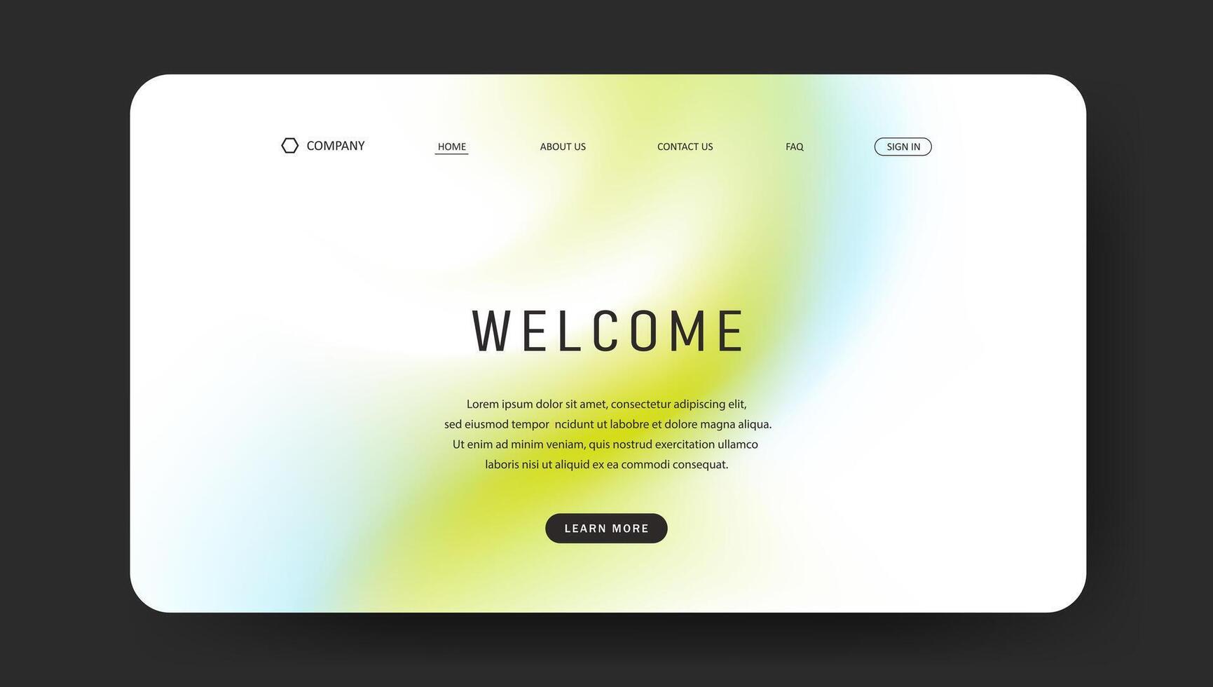 landing page 457 vector
