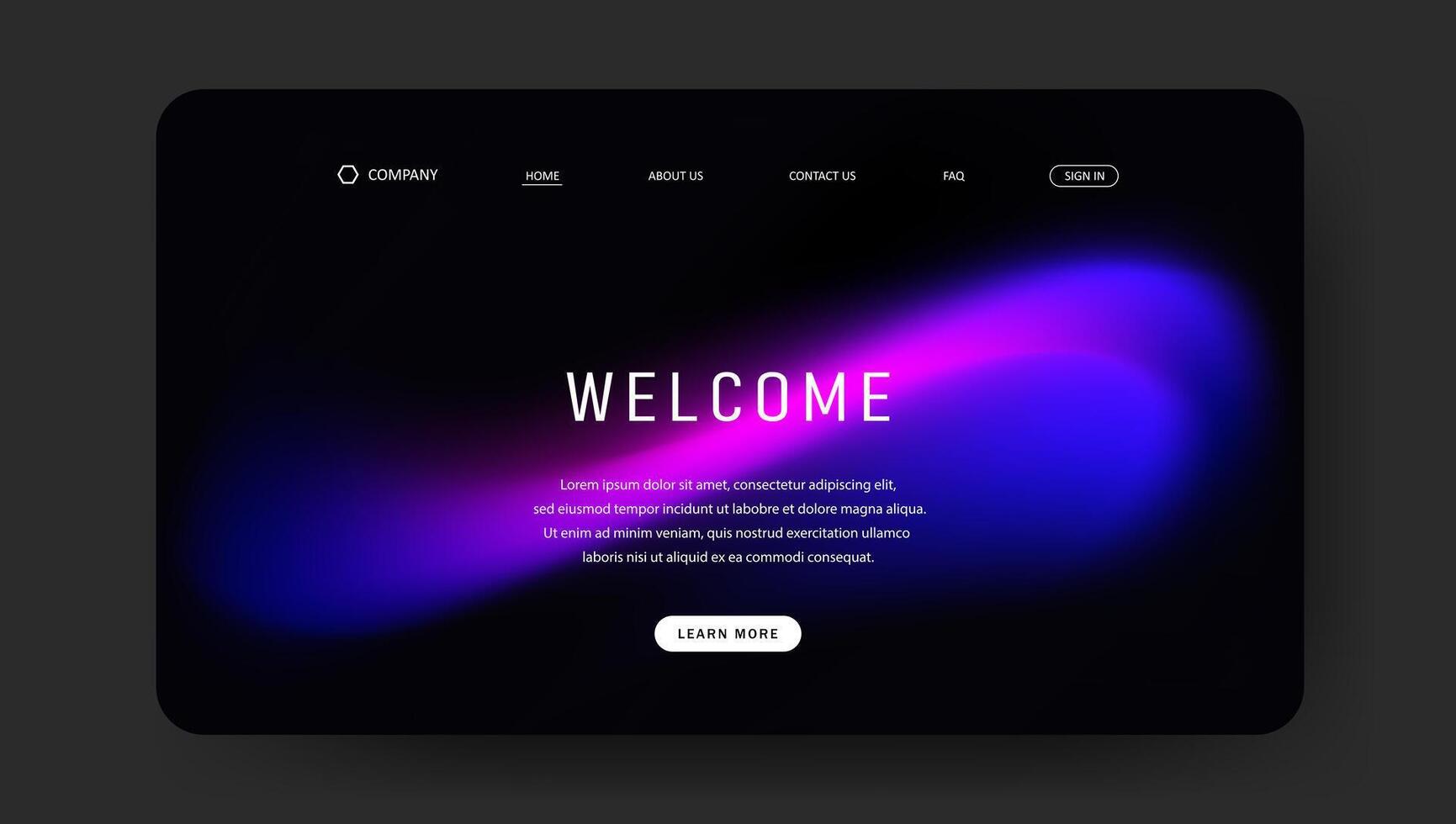 landing page 486 vector