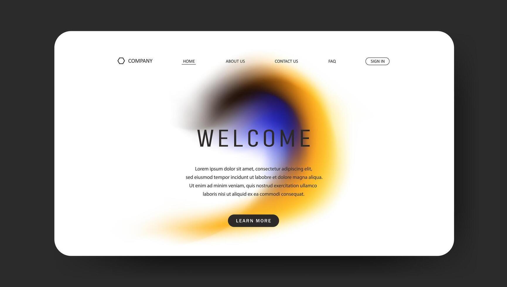 web page background with abstract fluid gradient wave vector