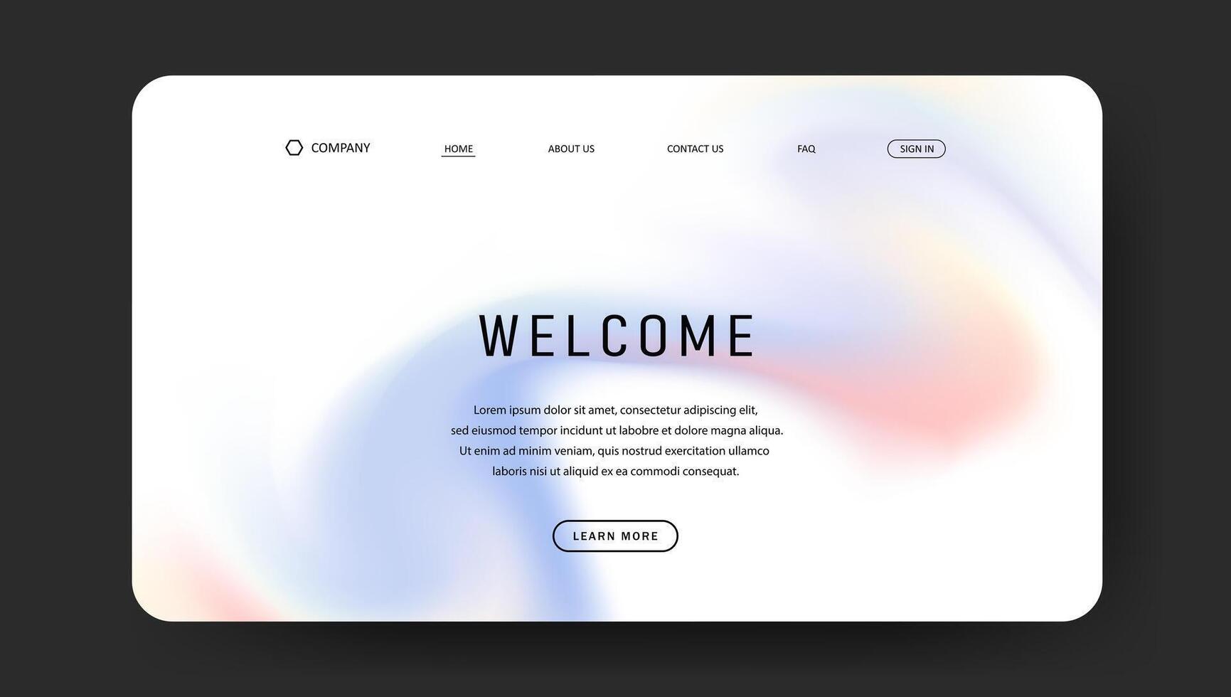 abstract gradient wave for web page design vector