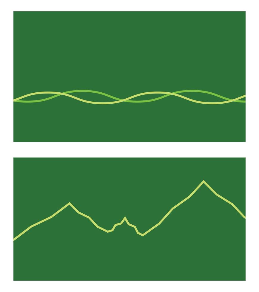 Design template background green with line minimalist vector