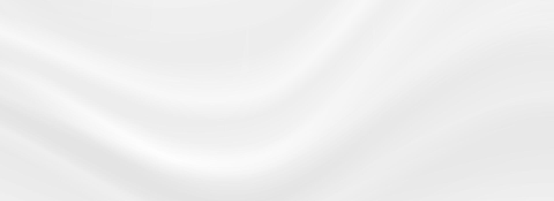 Smooth grey wave background. Subtle curve line cream texture. Abstract gray template wallpaper for graphic design, medical, tech, cosmetic, poster, flyer, brochure. Soft gris gradient pattern vector