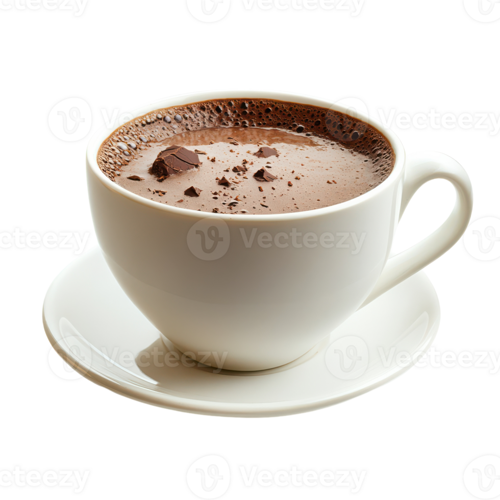 A warming cup of rich chocolate drink on a winter day png