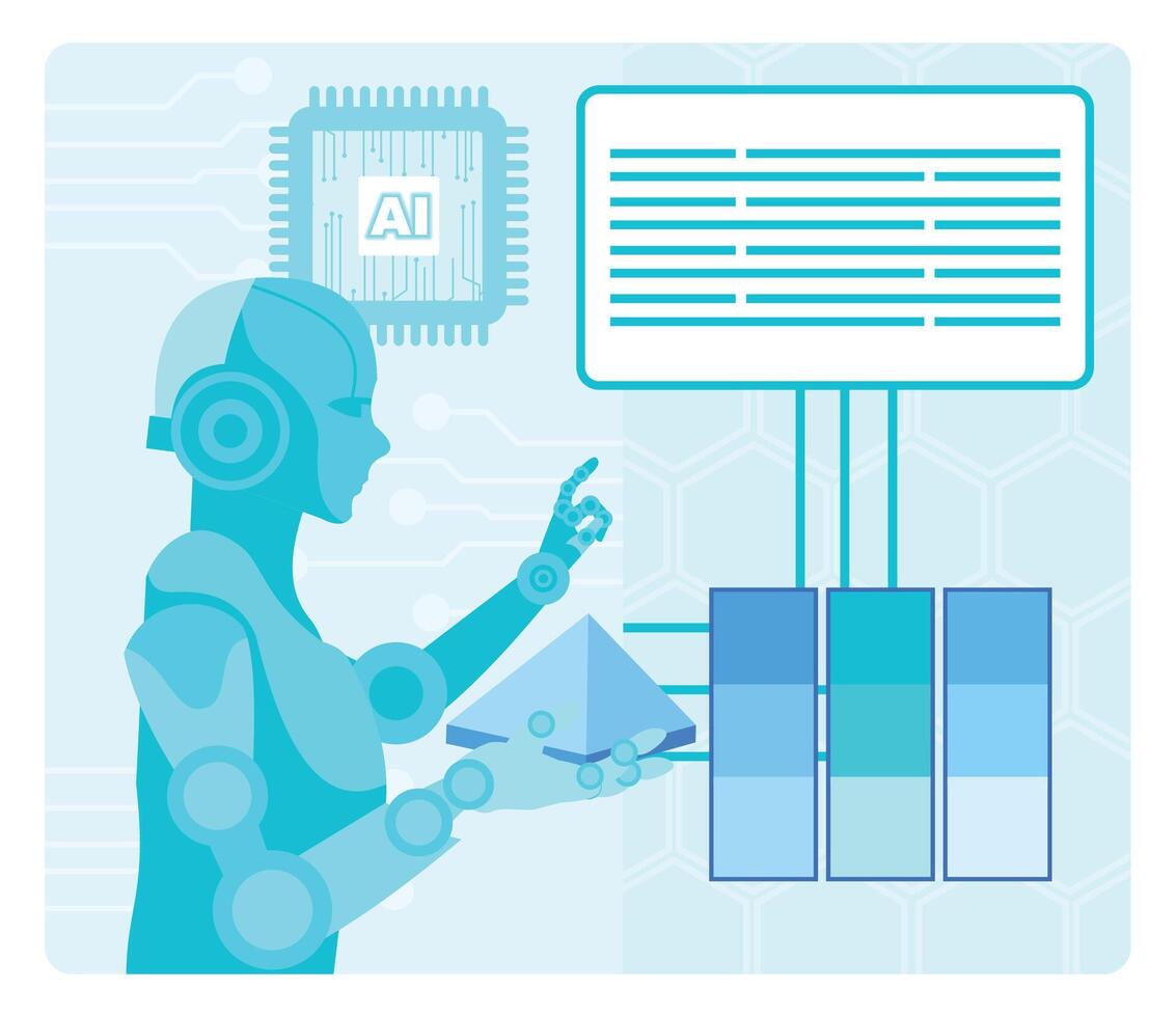 AI Enhanced Product Design and functionality. vector