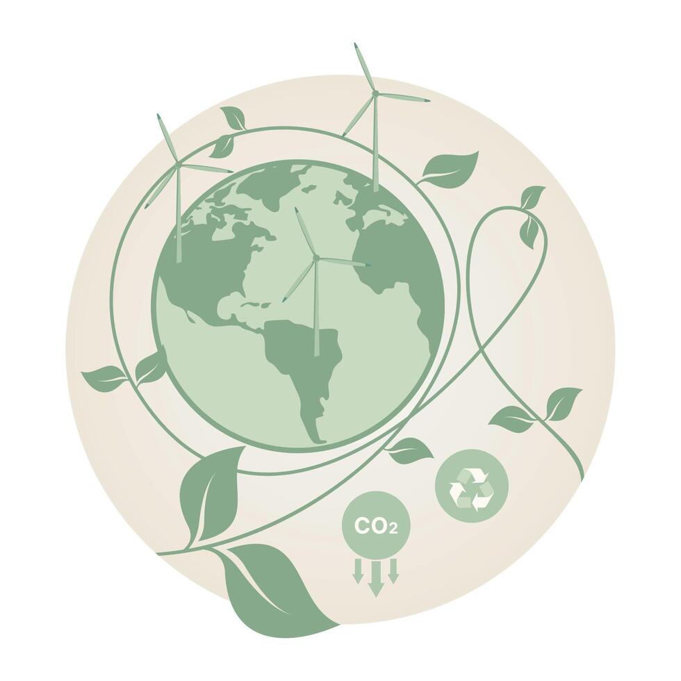 Industries Business concept and world environment day. vector