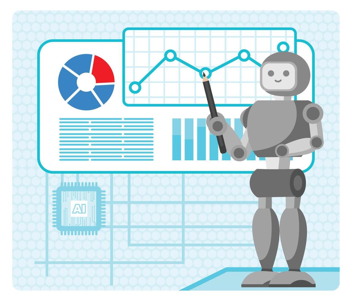 Predictive Insights abstract metaphor concept. vector