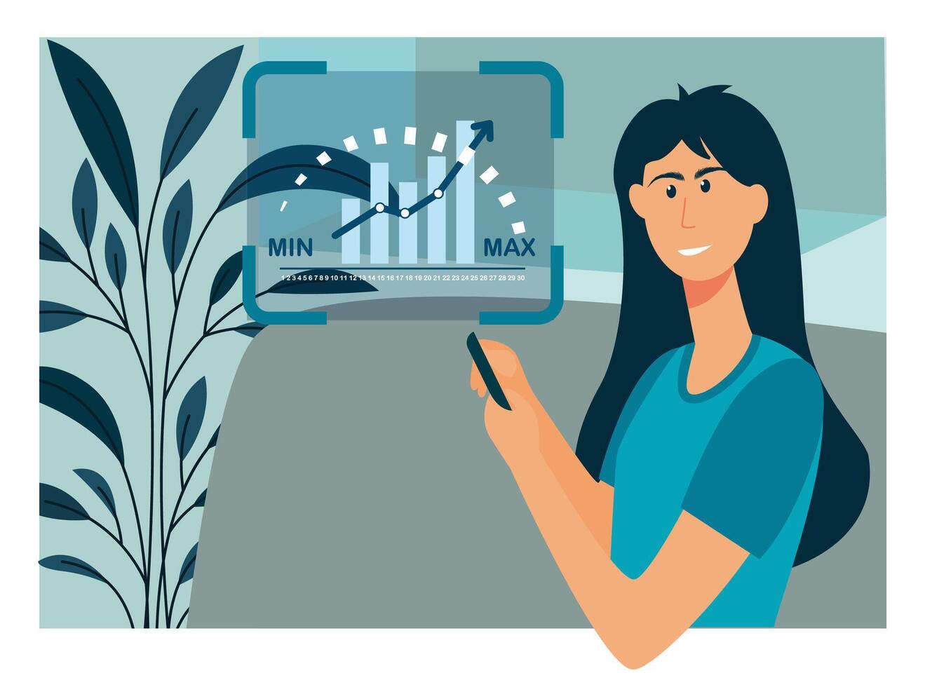 High Risk and High Return of Business decision making and risk analysis. vector