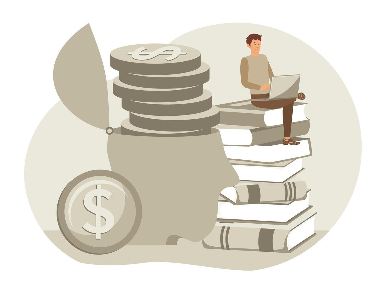 Knowledge and education concept. vector
