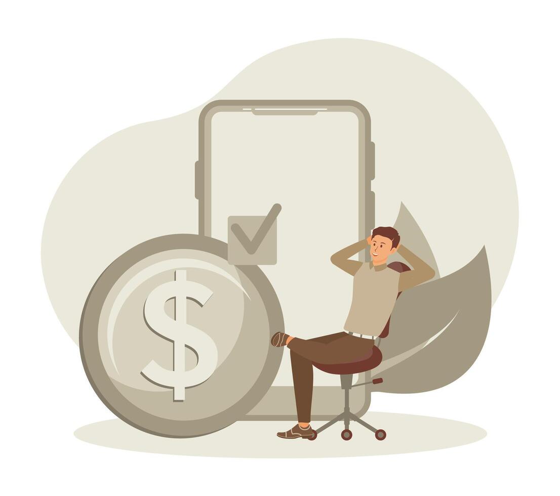 Personal finance management and financial literacy concept. vector