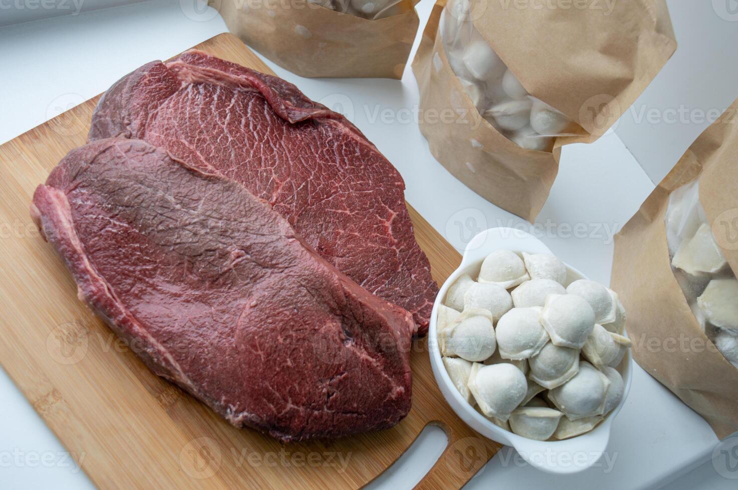 Banner meat and dumplings on the kitchen josuke. High quality photo
