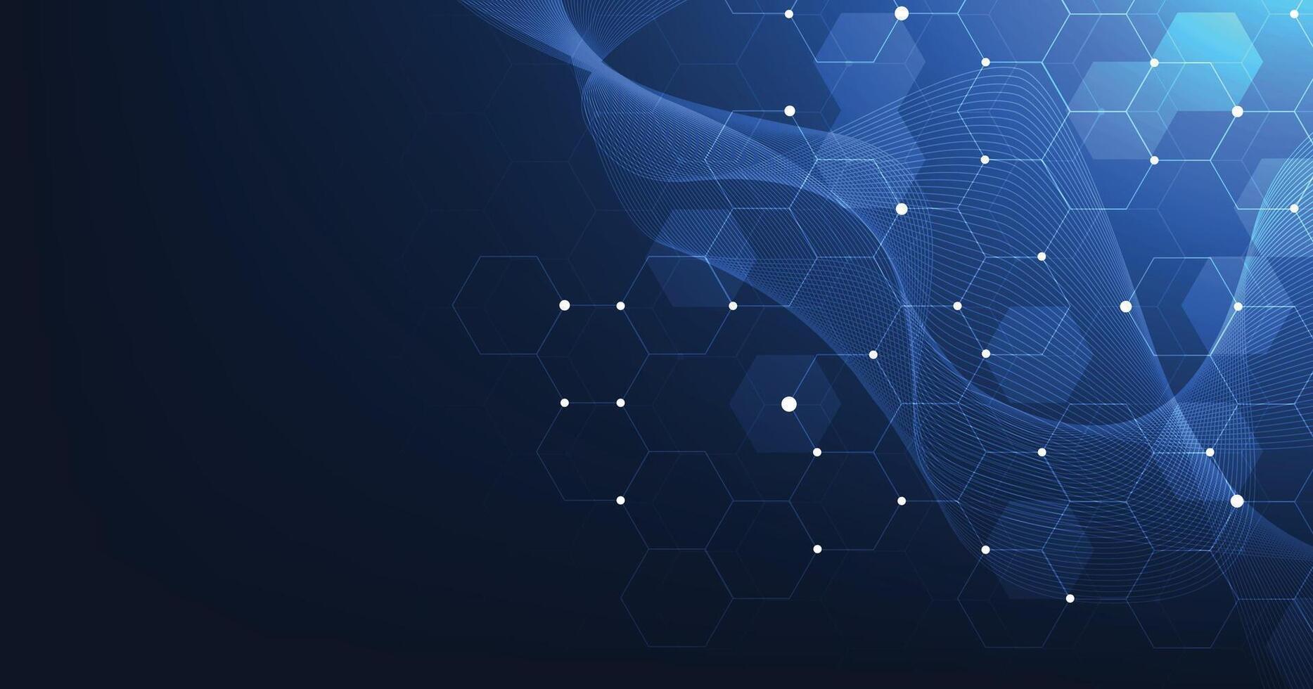 hexagon technology background . vector