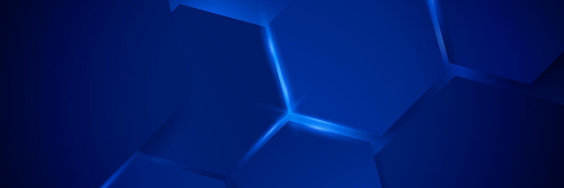 Futuristic Dark Blue Geometric Abstract Background vector
